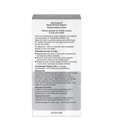 Neutrogena Rapid Wrinkle Repair Cream 1.7 oz - Anti-Aging Regenerating Moisturizer - Buy Online on SooperMarket.com
