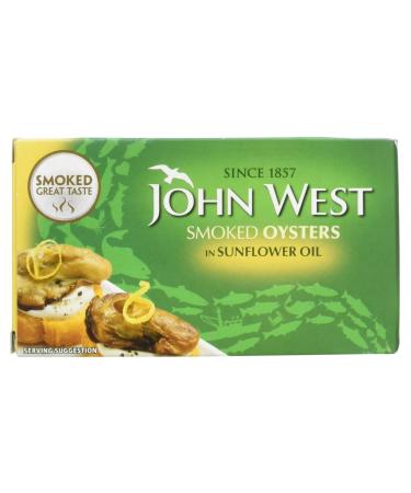 John West Specialities Smoked Oysters in Sunflower Oil 85 g