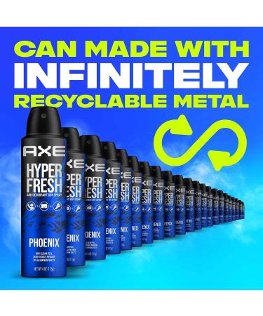 AXE Phoenix Deodorant Spray - 48 Hour Odor Protection Crushed Mint & Rosemary Aluminum-Free No Residue 4 oz - International Shipping Available - Buy Online on SooperMarket.com