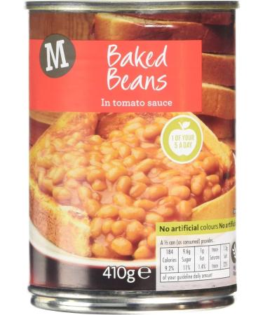 Morrisons Baked Beans in Tomato Sauce 4 x 410g cans (Forced) - Buy Online on SooperMarket.com