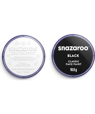SK INFINITY Snazaroo Classic Face Paint 18ml Professional Water Based Cake Makeup for Halloween Body Painting - Black & White - Buy Online on SooperMarket.com