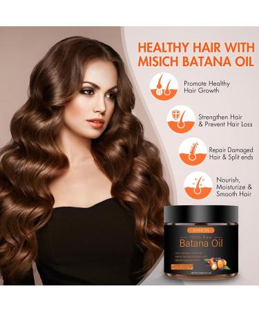 Raw Batana Oil for Hair Growth | 100% Natural & Organic Dr. Sebi Batana Oil - Unrefined Hair Growth Oil for Men & Women | 5.3 oz - Buy Online on SooperMarket.com
