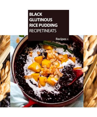 ZF Black Glutinous Rice 1kg Sticky Rice for Rice Pudding Rice Porridge and Pulut Hitam - Buy Online on SooperMarket.com
