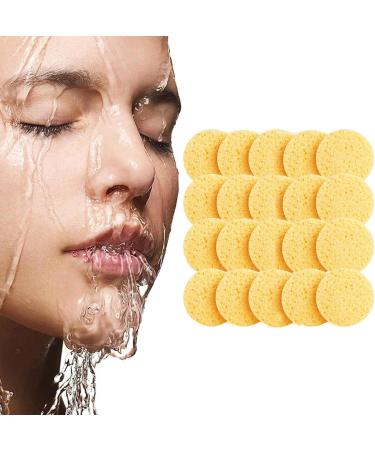 20 PCS Turmeric Cleansing Pads Reusable Facial Sponges Soft Absorbent Tumeric Pads Multipurpose Turmeric Face Pads for Daily Facial Cleansing Makeup Remover - Buy Online on SooperMarket.com