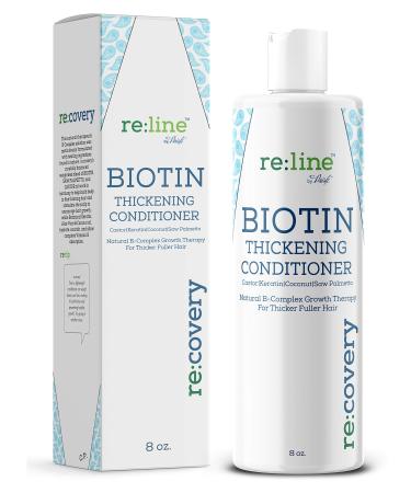 Biotin Hair Growth Conditioner for Hair Loss Natural Thickening Volume Conditioner for Fine Hair Volumizing Deep Treatment for Thinning Color Treated Hair Sulfate Free with Castor Oil for Woman & Men