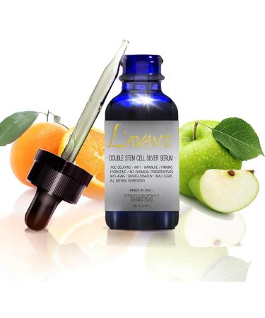 Double Stem Cell Silver Serum - Anti-Aging & Rejuvenation Treatment for Face & Neck | Scar & Acne Therapy Hydrating Moisturizer - Buy Online on SooperMarket.com