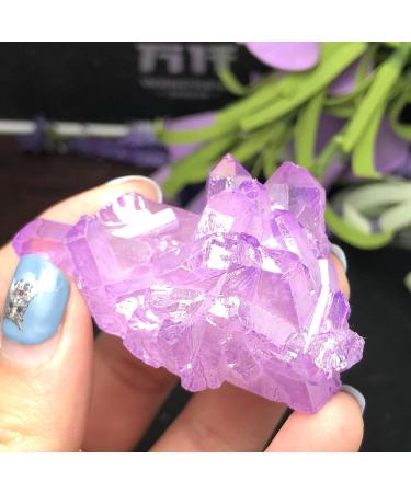 2pcs Aura Cluster Titanium Quartz Stunning Rainbow MineralsCan be Used for HOMEZHOU - Buy Online on SooperMarket.com