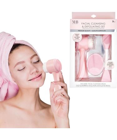 Expressions 3pc Facial Cleansing & Exfoliating Set | Complete Face Cleanser Collection for Radiant Skin - Shop Internationally - Buy Online on SooperMarket.com