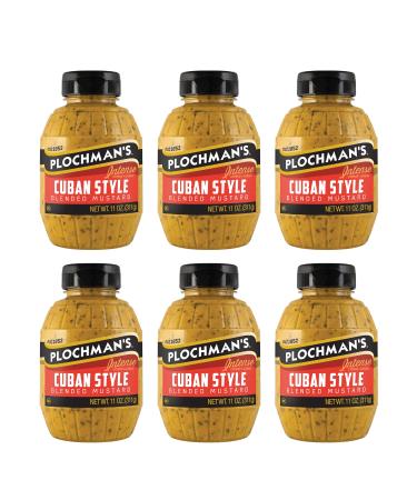 Plochman's Mustard, Cuban, 11 oz (Pack of 6)