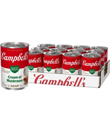 Campbell's Condensed Healthy Request Cream of Mushroom Soup, 10.5 oz. Can (Pack of 12)