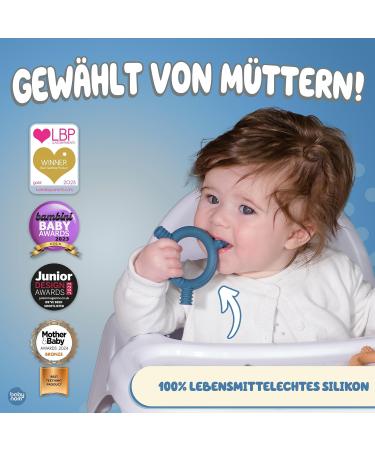 Buy Baby Nom BPA-Free Cooling Bite Ring - Dental Aid & Gripping Toys for Teething Babies - Buy Online on SooperMarket.com