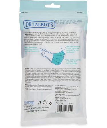 Dr. Talbot's Disposable Teen Face Mask - 13+ Years Old - 10 Count - Buy Online on SooperMarket.com