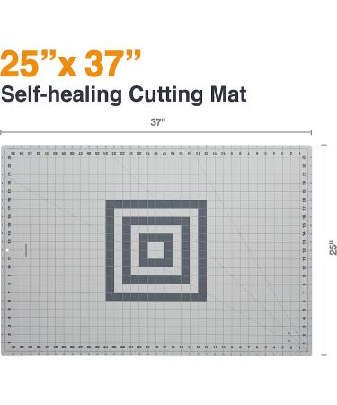Fiskars Craft Supplies: Self Healing Cutting Mat for Crafts  Sewing  and Quilting Projects  24x36 (12-83727097J)   Gray Home - Buy Online on SooperMarket.com