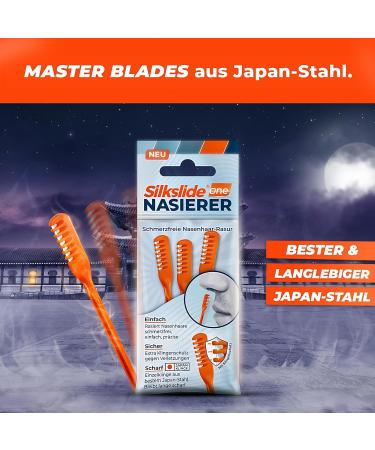 Silkslide Nose Hair Trimmer - 6-Piece Set for Men & Women | Electric-Free Hygienic Nose Hair Razor from Lion Cave - Buy Online on SooperMarket.com