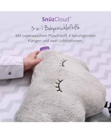 Sn z Dream Cloud Sleep Aid for Babies | Plush Mobile with White Noise 4 Calming Sounds & Night Light Pink & White - Buy Online on SooperMarket.com