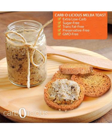 Low Carb Melba Toast - Sea Salt Flavor For Dips  Spreads  Soups  Salads & More - 4oz - Buy Online on SooperMarket.com