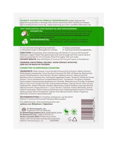 Palmers Coconut Oil Deep Conditioning Protein Pack - 4 x 2.1 Oz | Hydrate & Repair Hair - Buy Online on SooperMarket.com