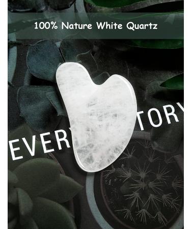 Rose Quartz Gua Sha Tool for Face Massage and Lymphatic Drainage - HANABEE Facial Beauty Tool (White) - Buy Online on SooperMarket.com