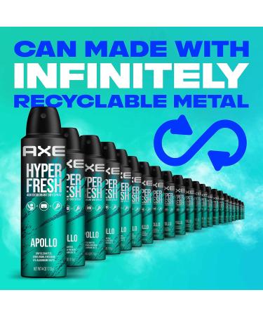 AXE Apollo Deodorant Spray - 48 Hour Odor Protection | Fresh Sage & Cedarwood | Aluminum-Free & Residue-Free | 4 oz - Buy Internationally - Buy Online on SooperMarket.com