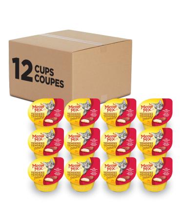 Meow Mix Wet Cat Food Tenders in Sauce with Real Chicken and Beef 78g Pack of 12 Chicken & Beef 78 g (Pack of 12)