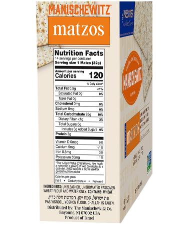 Manischewitz Passover Matzos Crackers - Fresh & Crispy Matzah (2 Pack, 2 Lbs) - Buy Online on SooperMarket.com