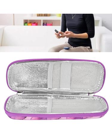 Portable Insulin Pen Case & Cooler Travel Bag - Purple | Diabetic Supply Organizer - Buy Online on SooperMarket.com
