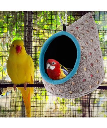 MEWTOGO Winter Warm Bird Nest with Fixable Opening - Plush Snuggle Parrot House for Various Bird Species - Buy Online on SooperMarket.com