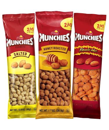 Munchies Peanut Variety Pack - Salted, Flamin' Hot, Honey Roasted (36 Count) - Buy Online on SooperMarket.com