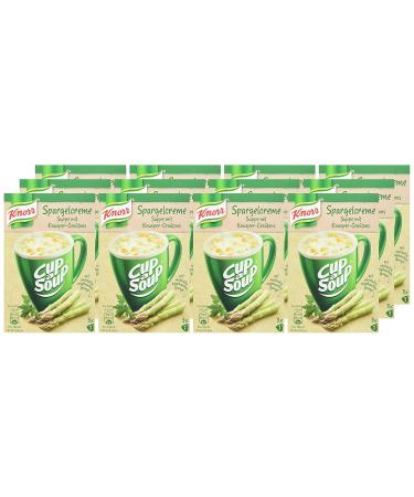 Buy KNORR Cup A Soup Spargel Cremeside with Krueper Crouton - 12 Pack of Asparagus Cream Soup (42g each) | Sustainably Grown Ingredients | Fast International Shipping - Buy Online on SooperMarket.com