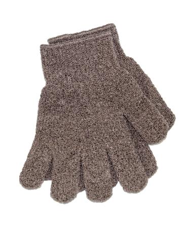 Bodylife Home 50 Pairs Exfoliating Bamboo Wash Gloves Bath Shower Gloves Grey