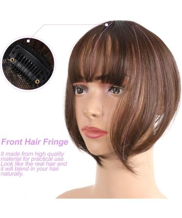1pc Wig Air Bangs Ladies Tops Curly Human Hair Wig Tops for Women Bangs Hair Clip Human Hair Topper Curly Wigs Hair Hair Extensions Clip-on Woman High Temperature Wire Edge - Buy Online on SooperMarket.com