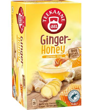 Teekanne World of Ginger and Honey Herbal Infusion Tea with Apple Orange Peels and Honey 20 Teabags - Buy Online on SooperMarket.com