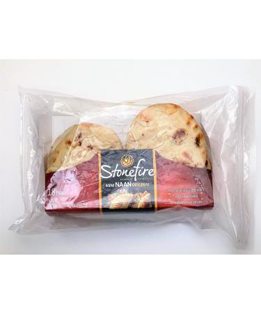 Stonefire Mini Naan (Original) Fresh Authentic Flatbreads, 18 Mini Flatbreads Total in a resealable packaging