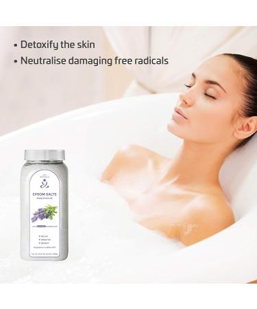 Zen Rituals Epsom Bath Salts Lavender Sleep Formula - 1KG Pure Magnesium Sulfate for Relaxation & Sleep | International Shipping Available - Buy Online on SooperMarket.com