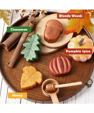 Fall Bar Soap Gift Set | Handmade Mini Decorative Scented Soaps | Natural Ingredients & Essential Oils | Pumpkin Spice & Cinnamon Scents | Perfect Autumn Pampering Present - Buy Online on SooperMarket.com
