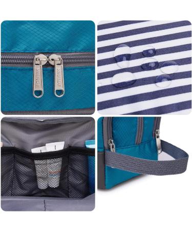 WANDF Toiletry Bag Water-Resistant Nylon Travel Wash Bag Lightweight Dopp Kit for Men and Women (A-Sky Blue) - Buy Online on SooperMarket.com