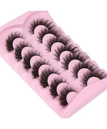 Ruairie 20MM 8D Dramatic Fluffy False Eyelashes Pack - 7 Pairs Wispy Cat Eye & Fox Eye Lashes - Buy Online on SooperMarket.com