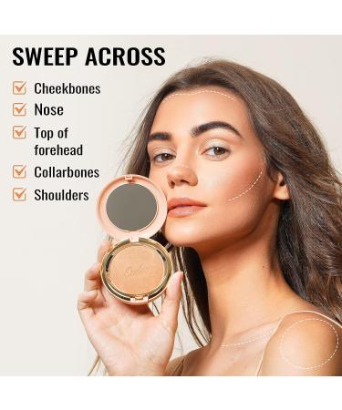 Oulac Sensual Touch Powder Sunkissed Bronzer - Subtle Shimmery Bronze Powder for Natural Glow (B02) Gold Coast - Buy Online on SooperMarket.com