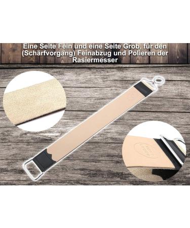 Premium Damascus Razor Set with Leather Strop - Handcrafted Quality from Solingen | International Shipping Available - Buy Online on SooperMarket.com