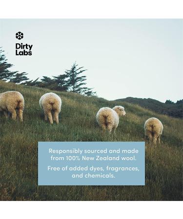 Dirty Labs 100% New Zealand Wool Dryer Balls - 3 Balls - Shortens Drying Time - Reduces Static & Wrinkles - Eco-Friendly Fabric Softener - Buy Online on SooperMarket.com