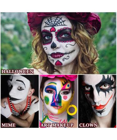 6 Colors Face Body Paint Palette - Washable Halloween SFX Makeup for Cosplay & Costume Accessories | Clown Vampire Bruise | #03 - Buy Online on SooperMarket.com
