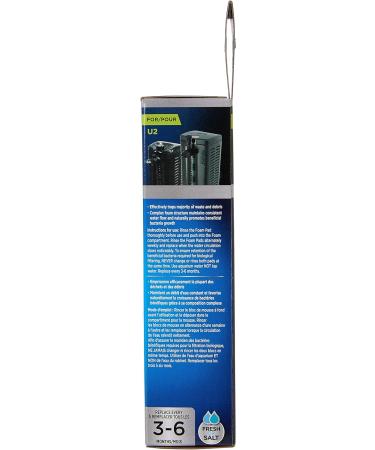 Fluval Foam Cartridge for U2 Internal Filter - Pack of 2 | Best for Large Dirt Particles - International Shipping Available - Buy Online on SooperMarket.com
