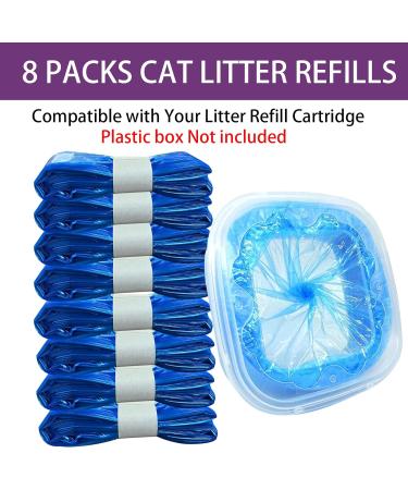 Cat Litter Refills Bag Litter Refills Bag Compatible with Your Standard and Plus Genie Litter Disposal Refill Cartridge Generic Litter Refills Bag Original Refill Cartridge is Not Included (8 Pack) - Buy Online on SooperMarket.com