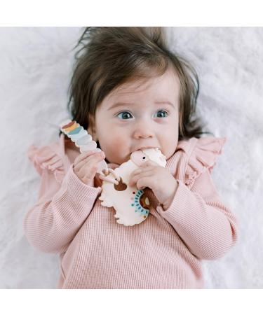 Loulou Lollipop Silicone Teether and Holder Clip Bundle Set - Llama/Sweetheart - Buy Online on SooperMarket.com
