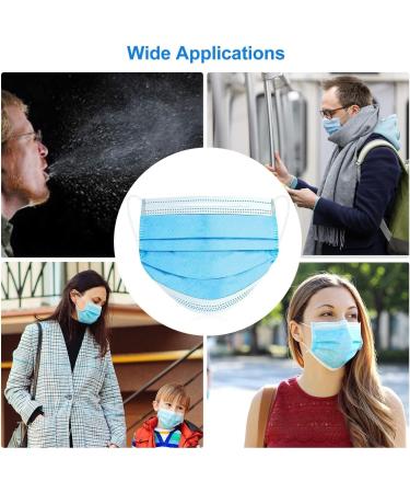 Brightt ASTM Level 3 Face Masks - 4 Ply Disposable Made in USA 50 Packs Elastic Ear Loops for Adults - International Shipping Available - Buy Online on SooperMarket.com