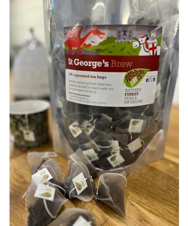 St George's Brew Pyramid Tea Bags | 100 Biodegradable Mesh Bags - Buy Online on SooperMarket.com