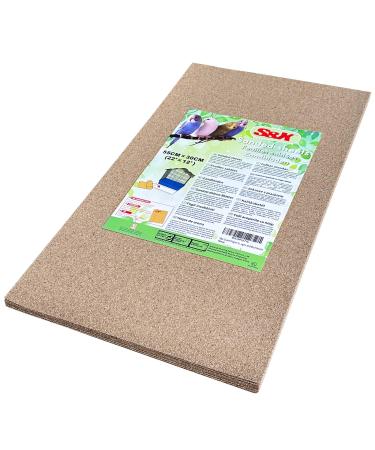 S&X Bird Cage Gravel Paper 22" x 12" Sand Sheets for Clean Cages and Bird Health 12 Pack