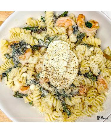 Fiber Gourmet Light Rotini Pasta - Low Calorie & Fiber-Rich - Made in Italy - Non-GMO, Kosher, Vegan - 8 Oz (Pack of 2) - Buy Online on SooperMarket.com
