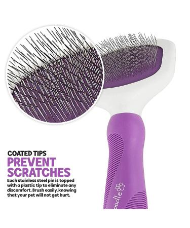 Poodle Pet Slicker Brush for Small and Large Dogs | Effective Hair Remover for Tangles, Mats, and Loose Hair | Suitable for Short or Long Hair - Grooming Brush - Buy Online on SooperMarket.com