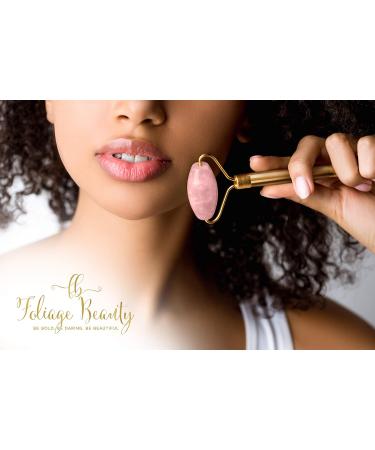 Jade Rose Quartz Roller Kit | 3 Changeable Heads Facial Roller for Glowing Skin - Shop Internationally - Buy Online on SooperMarket.com